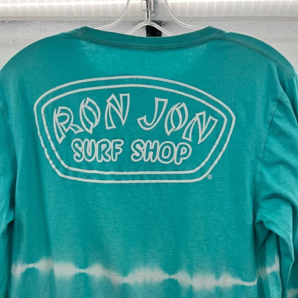 Ron Jon Surf Shop Women's Long Sleeve Tee Turquoise/White Size Medium - Picture 6 of 8